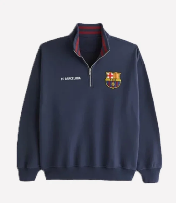 FC Barcelona Graphic Half-Zip Sweatshirt