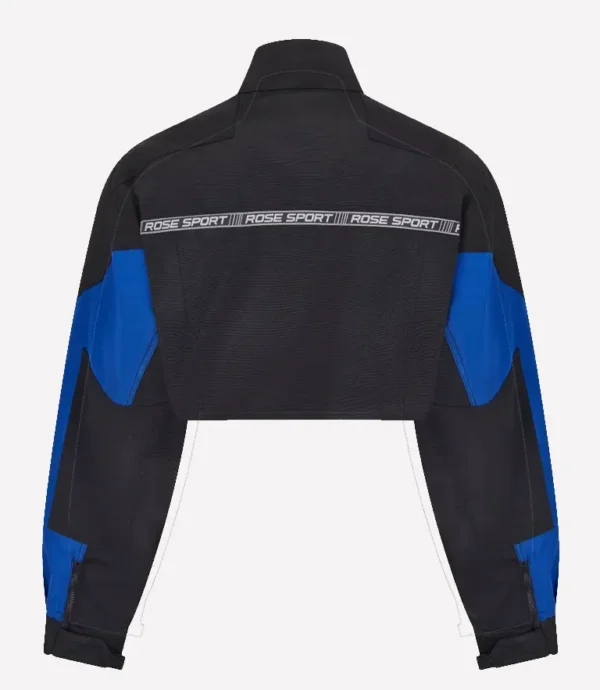 Martine Rose Sports Cropped Jacket blue