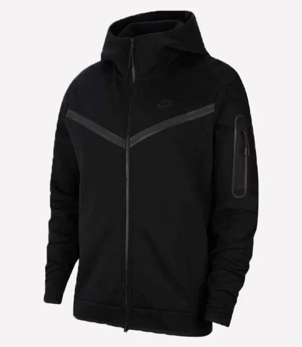 Nike NSW Tech Fleece Zipper Black Windrunner Hoodie