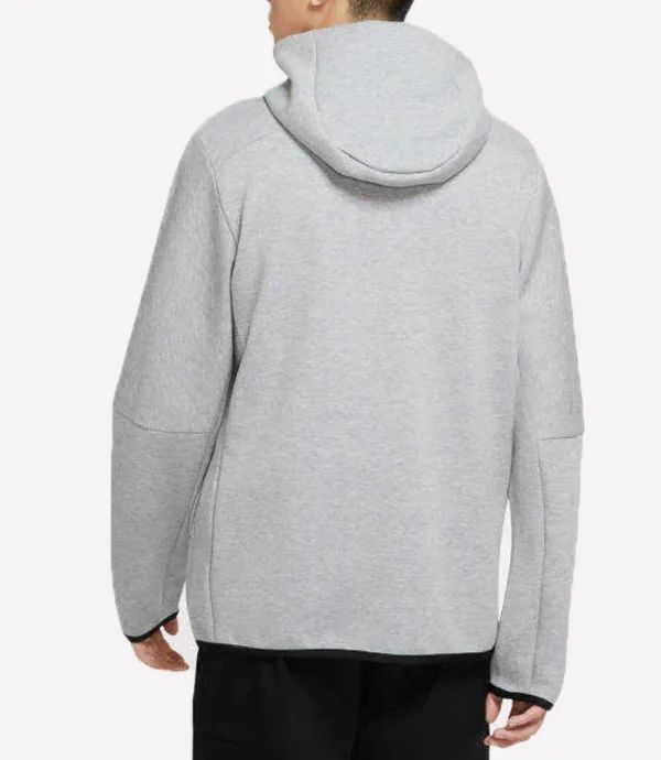 Nike NSW Tech Fleece Grey Full-Zip Windrunner Hoodie