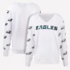Philadelphia Eagles Sequin White T-Shirt