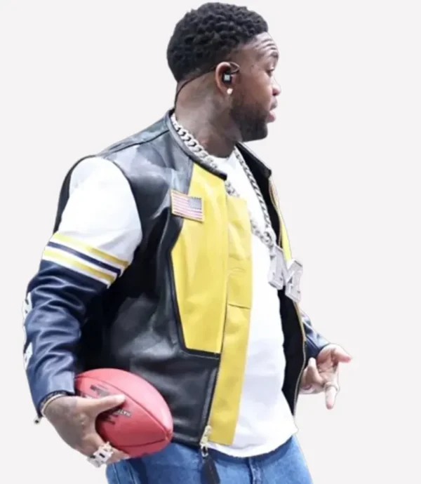 Super Bowl Mustard Vanson Leather Jacket