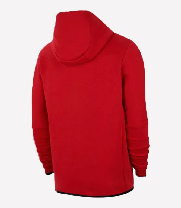 Nike NSW Tech Fleece Zipper Windrunner Hoodie Red